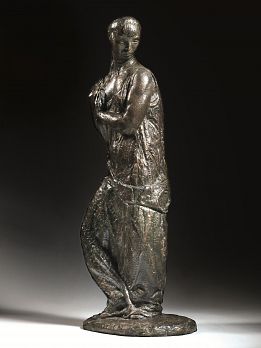 DONNA CHE SI FA LA TRECCIA by Libero Andreotti - Auction record, sale price, and art valuation. Compare with similar artists and explore comparable artworks.