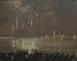 FUOCHI D'ARTIFICIO by Italico Brass - Auction record, sale price, and art valuation. Compare with similar artists and explore comparable artworks.