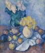 Stillleben mit Blumen und Äpfeln