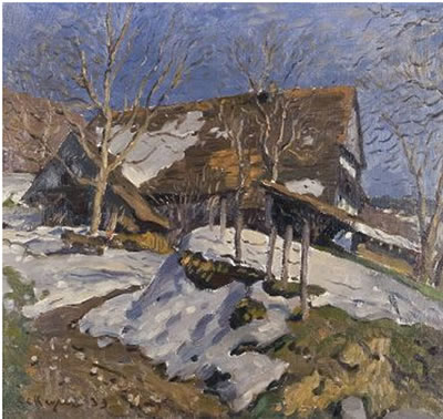 Hof im Winter