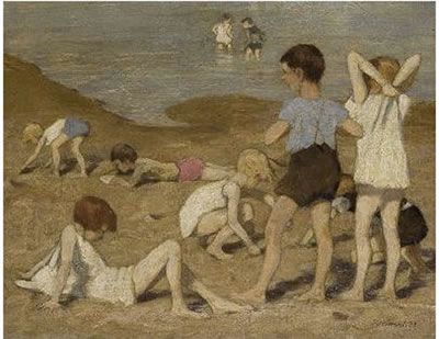 Kinder am Strand by Victor Pucinski - Auction record, sale price, and art valuation. Compare with similar artists and explore comparable artworks.