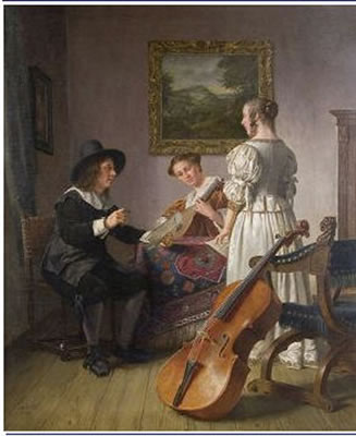 Musikunterricht by Otto Kirberg - Auction record, sale price, and art valuation. Compare with similar artists and explore comparable artworks.