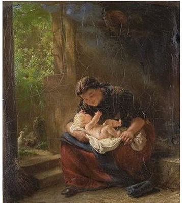 Mutter mit Kind by Franz Kels - Auction record, sale price, and art valuation. Compare with similar artists and explore comparable artworks.
