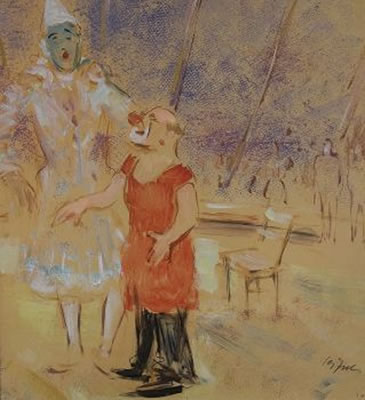 Clowns in der Manege by Rudolph Inden - Auction record, sale price, and art valuation. Compare with similar artists and explore comparable artworks.