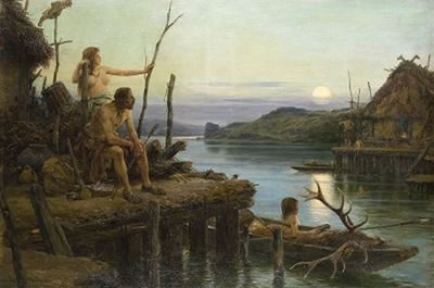 Das Pfahlbauerndorf by Johannes Gehrts - Auction record, sale price, and art valuation. Compare with similar artists and explore comparable artworks.