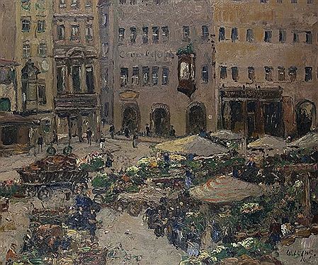 Auf dem Viktualienmarkt in München