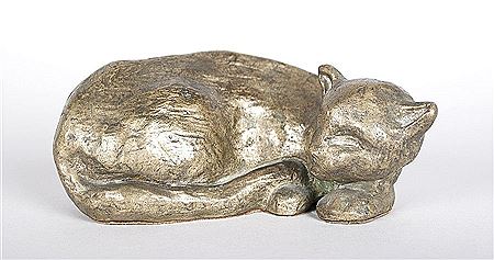 Liegende Katze