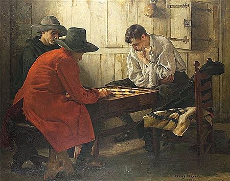 Das Damespiel by Claus Meyer - Auction record, sale price, and art valuation. Compare with similar artists and explore comparable artworks.