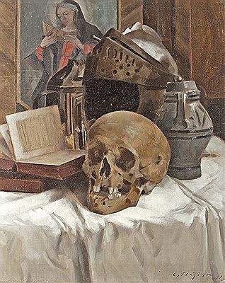 Still Life with Skull