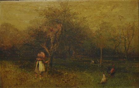 `A South Devon Apple Orchard by Thomas Dingle, Newton Ferrers, Plymouth`
