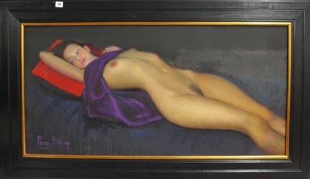Reclining Woman with Cushion