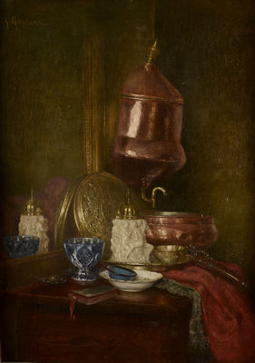 Nature morte à la fontaine en cuivre by Gustave Barrier - Auction record, sale price, and art valuation. Compare with similar artists and explore comparable artworks.