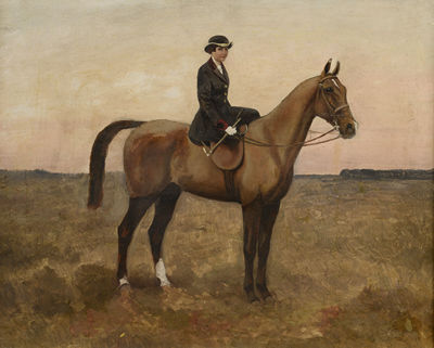 Portrait présumé d'une demoiselle Marcueyz à cheval by Paul Marcueys - Auction record, sale price, and art valuation. Compare with similar artists and explore comparable artworks.