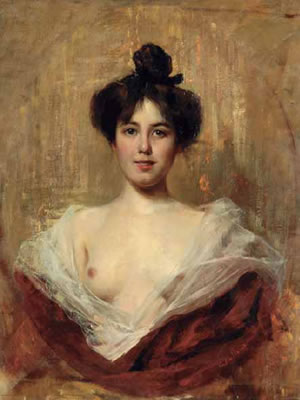 Busto di giovane donna