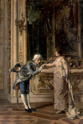 Il Baciamano a Villa Clerici
