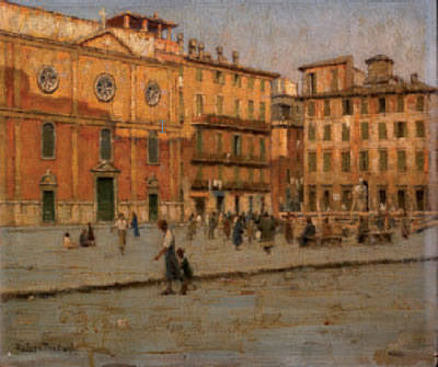 Roma, Piazza Navona by Domenico Quattrociocchi - Auction record, sale price, and art valuation. Compare with similar artists and explore comparable artworks.