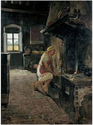 Interno di cucina toscana