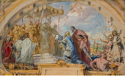 Bozzetto per le decorazioni del Duomo di Genova by Ludovico Pogliaghi - Auction record, sale price, and art valuation. Compare with similar artists and explore comparable artworks.