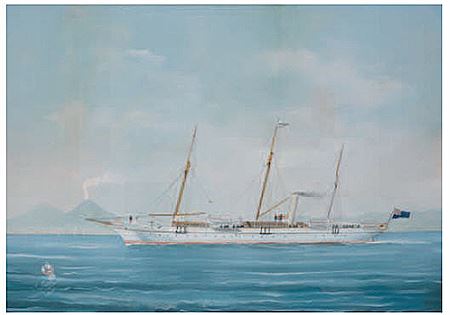 STEAM YACHT INGLESE "BRILLIANT"