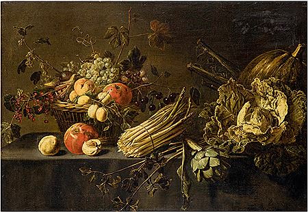 NATURA MORTA DI FRUTTA E ORTAGGI