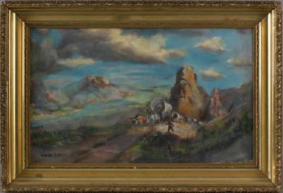 Santa Fe Trail by George Falk - Auction record, sale price, and art valuation. Compare with similar artists and explore comparable artworks.
