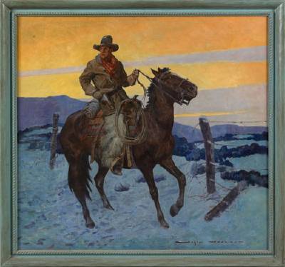 Out of the unknown into the West came-A Ghost That Walked by Gayle Hoskins - Auction record, sale price, and art valuation. Compare with similar artists and explore comparable artworks.