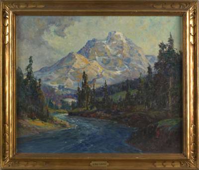 Mt. Temple Canadian Rockies by George Newman - Auction record, sale price, and art valuation. Compare with similar artists and explore comparable artworks.