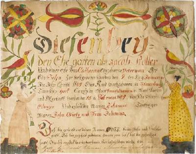 Fraktur for John Koller