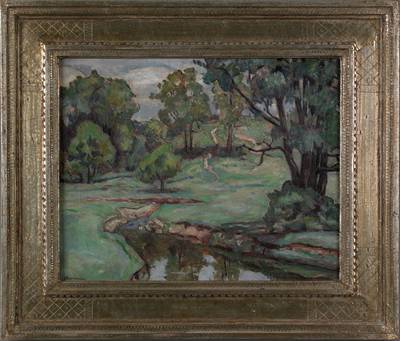 Sample artwork by Joseph B Grossman (1889 - 1979), known for landscape and still life painting - View similar artists and auction records