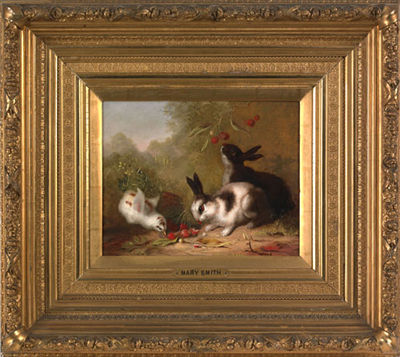 Two Bunnies and a Chick