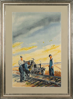 Railroad Track Repair Gang