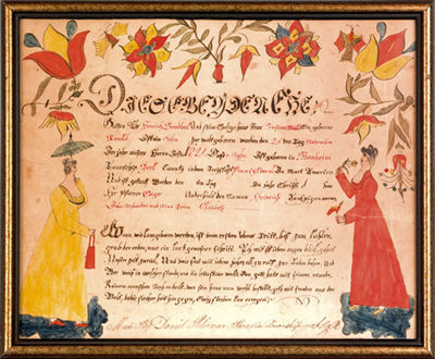 Fraktur for the Brodbeck family