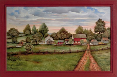 OLD SNYDER FARM AND BERTOLET LOG CABIN by Franklin Eshelman - Auction record, sale price, and art valuation. Compare with similar artists and explore comparable artworks.