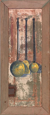 Three early brass and iron utensils by Charles Carlson - Auction record, sale price, and art valuation. Compare with similar artists and explore comparable artworks.