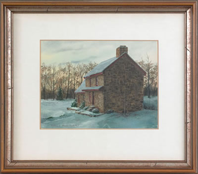 Landscape with farmhouse