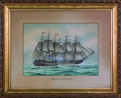Sample artwork by Edward John Russell (1832 - 1906), known for landscape, portrait and marine-ship painting, political cartoons - View similar artists and auction records