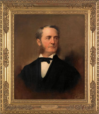 Portrait of William Welsh, Director of the Insurance Company of North America by Samuel Bell Waugh - Auction record, sale price, and art valuation. Compare with similar artists and explore comparable artworks.