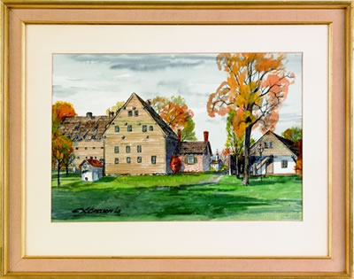 Ephrata Cloister by Charles Carlson - Auction record, sale price, and art valuation. Compare with similar artists and explore comparable artworks.