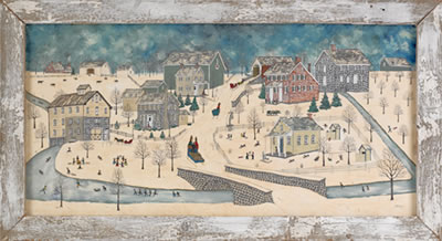 Winter townscape