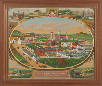 View's of the Buildings & Surroundings of the Berks County Almshouse by Charles Hofmann - Auction record, sale price, and art valuation. Compare with similar artists and explore comparable artworks.