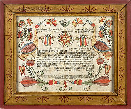 Sample artwork by Georg Frederich Speyer (active 1774-1801), known for fraktur - View similar artists and auction records