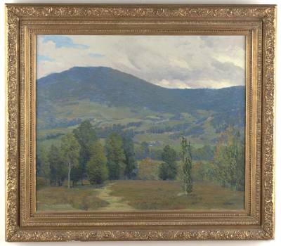 Summer Valley Landscape by Harold Streator - Auction record, sale price, and art valuation. Compare with similar artists and explore comparable artworks.