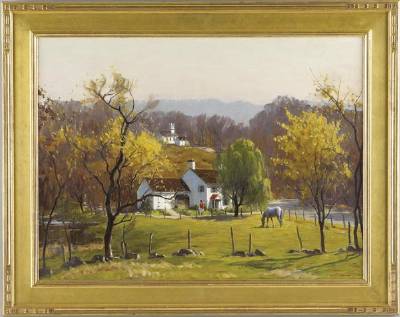 Bucks County Landscape by Harry Leith-Ross - Auction record, sale price, and art valuation. Compare with similar artists and explore comparable artworks.