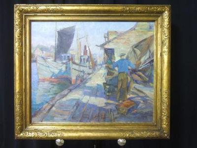 GLOUCESTER HARBOR SCENE