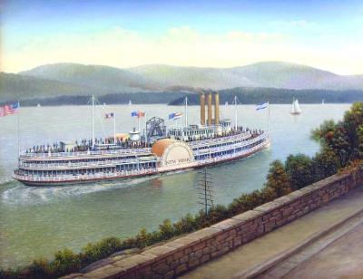 New York Day Line Hudson River by Albert Nemethy Sr - Auction record, sale price, and art valuation. Compare with similar artists and explore comparable artworks.