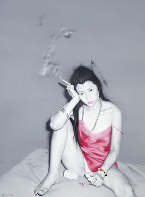 Girl on Bed