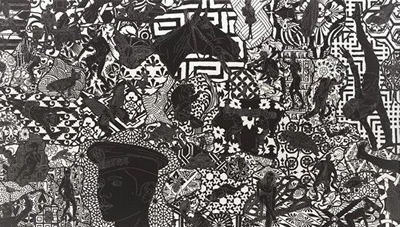 Sample artwork by Maurizio Cannavacciuolo (Born 1954), known for site-specifici wall drawings, fictional narratives, conceptual art - View similar artists and auction records