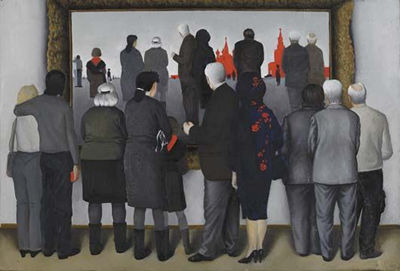 People by the Painting