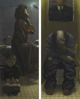 Indoor Family Portrait, 1982 (2 panels)