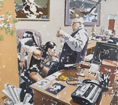 Sample artwork by Vassily Tsagolov (Born 1957), known for painting - View similar artists and auction records